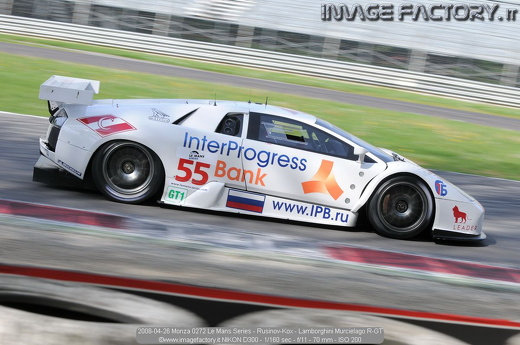2008-04-26 Monza 0272 Le Mans Series - Rusinov-Kox - Lamborghini Murcielago R-GT